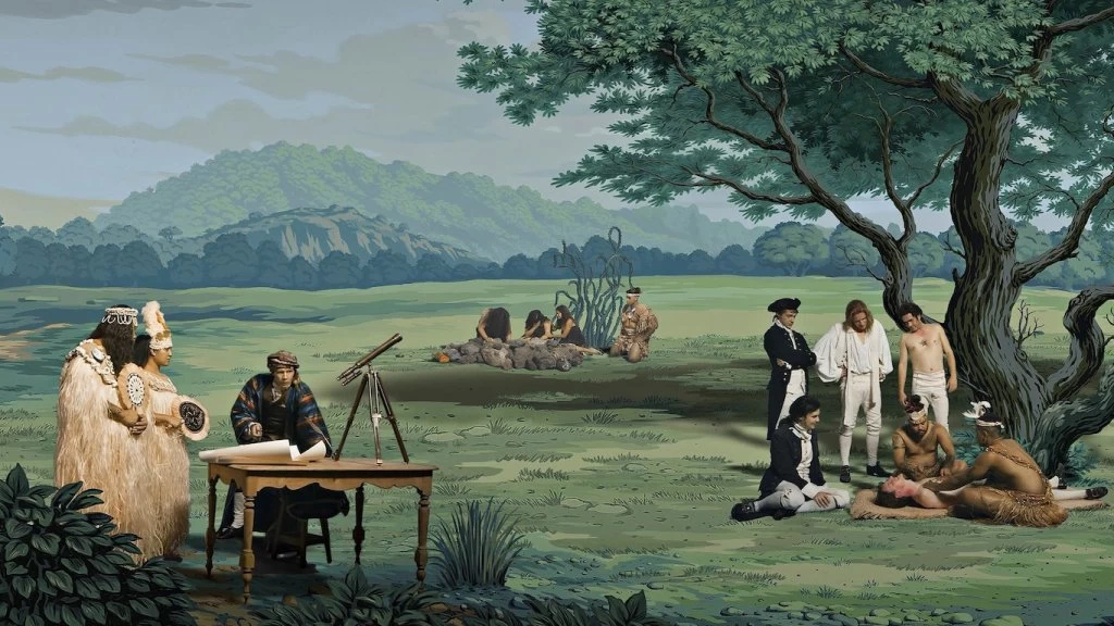 Invertir el mapa según Lisa Reihana