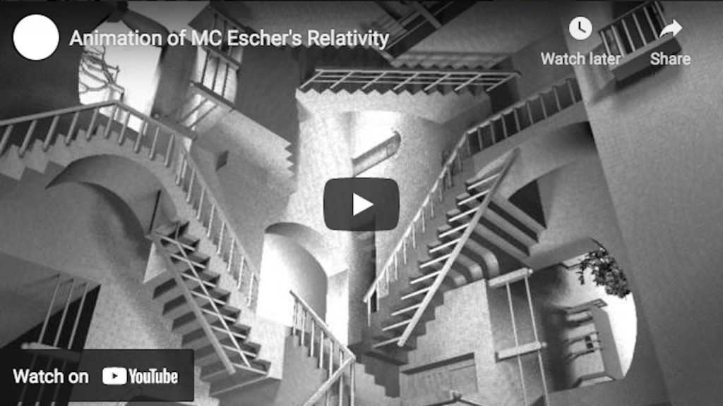 La relatividad animada de M. C. Escher